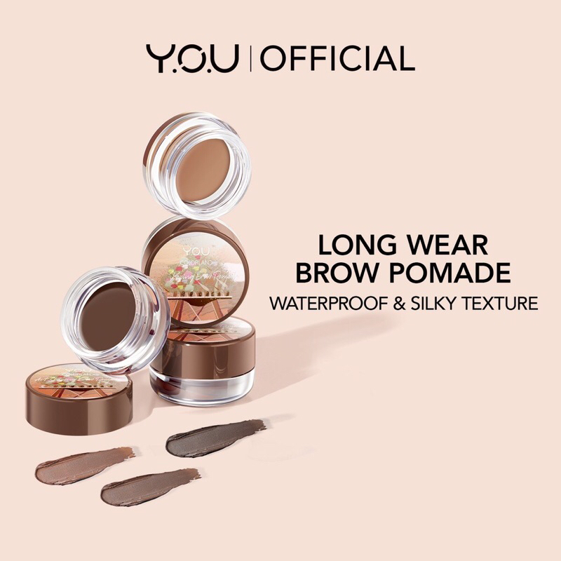 YOU Colorland Art Shaping Brow Pomade (New! With Aplicator) - Waterprof - Pomade Alis