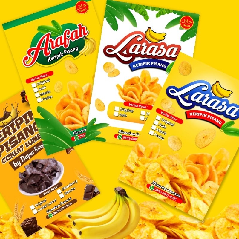 

( minimal order 100 pcs ) Stiker Label Kemasan Stiker Jajanan Stiker Snack Stiker Pouch