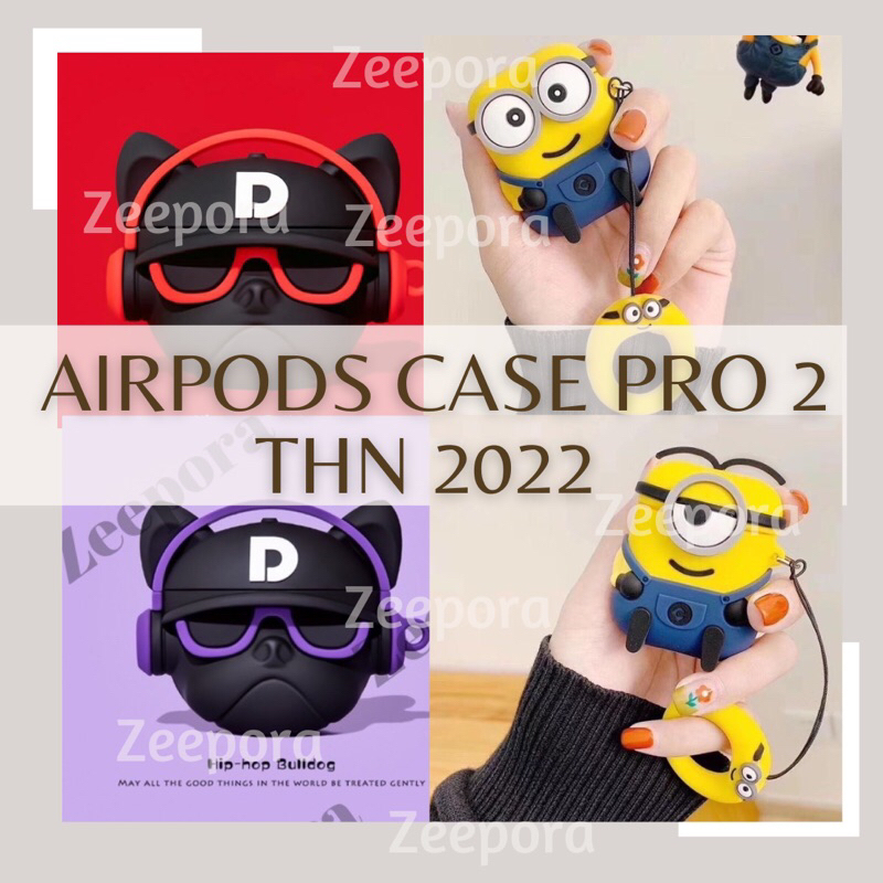 Airpods case pro 2 hiphopdog dogy kuning lucu karatker Bob stuart