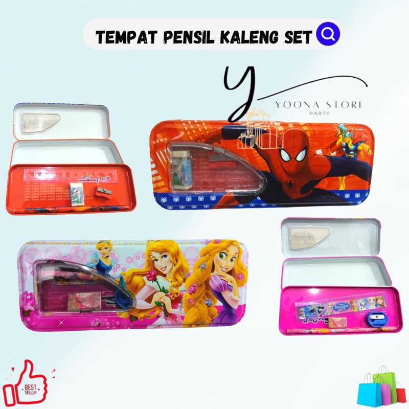 

TEMPAT PENSIL KALENG ANAK +ISI / TEMPAT PENSIL KALENG
