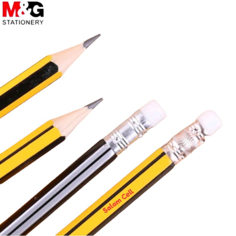 Pensil 2B H&amp;G Plus Penghapus Model Classic Original