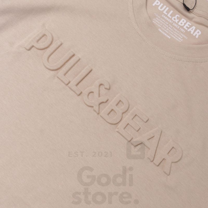 KAOS PRIA PULL AND BEAR EMBOS / TIMBUL PREMIUM HIGH QUALITY BAJU KAOS PRIA LENGAN PENDEK M L XL