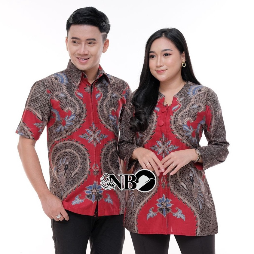 Batik Couple Modern Baju Batik Wanita Modern Atasan Batik Kerja Wanita M L XL XXL Seragam Batik Kantor Batik Alina