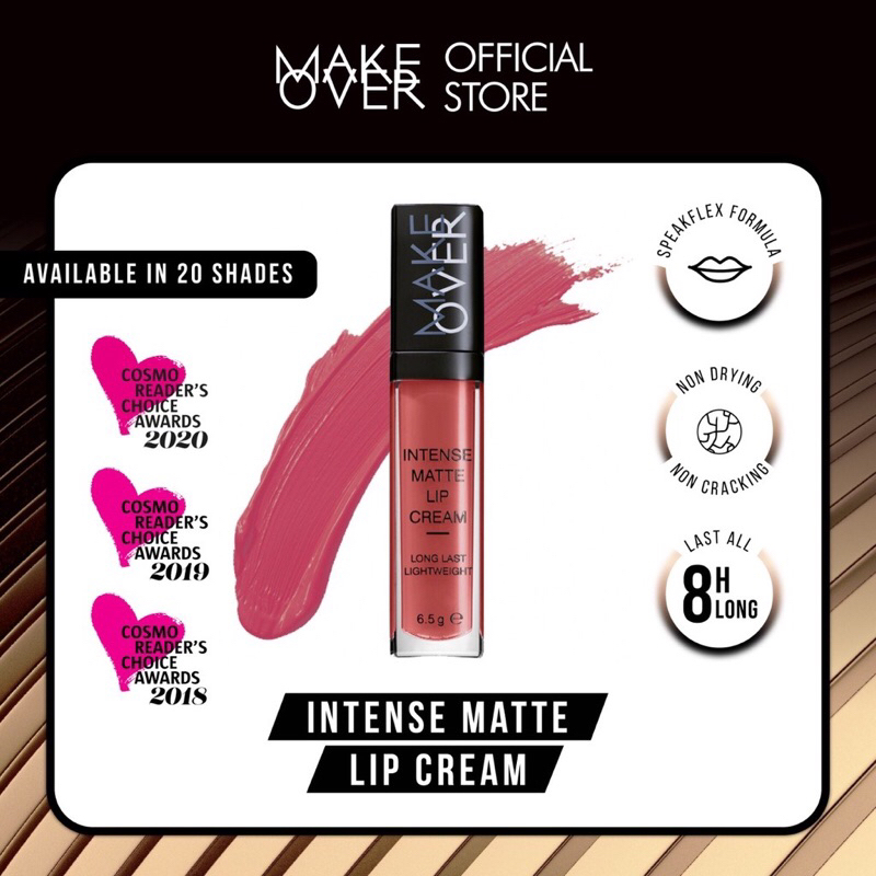 Make Over Intense Matte Lip Cream-Lipstik matte
