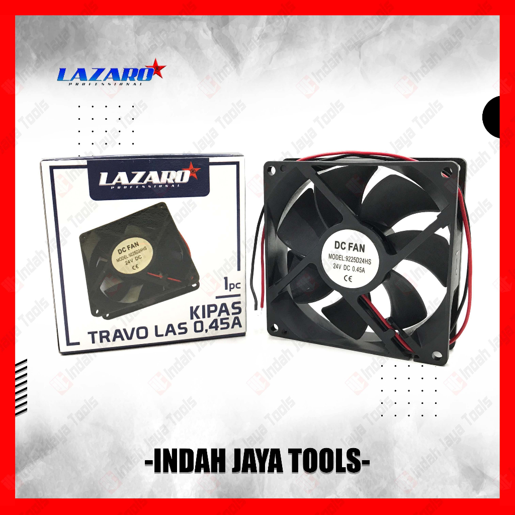 LAZARO KIPAS Mesin Las 24V 9 x 9 cm Cooling Fan Pendingin Travo