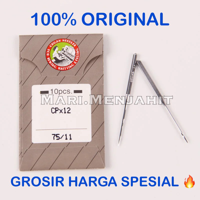 Jarum CP X 12 / CPX12 Organ Needles mesin stik rantai chain stitch chainstitch Ori jepang