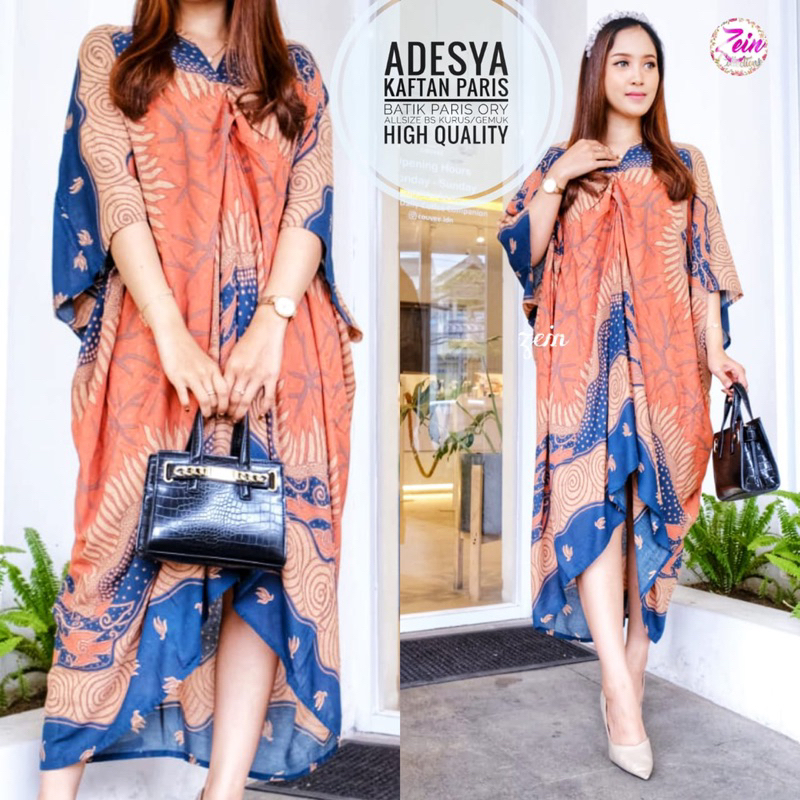 KAFTAN ADESYA KAFTAN BATIK PARIS KEKINIAN KAFTAN REMAJA KAFTAN KONDANGAN BATIK CANTIK