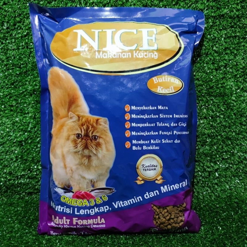 Makanan Kucing Nice Tuna Butiran Kecil 1Kg Nice Bucil