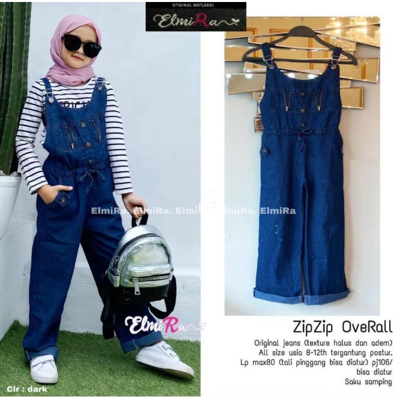 Zipzip overall kids baju anak perempuan overall Anak jeans