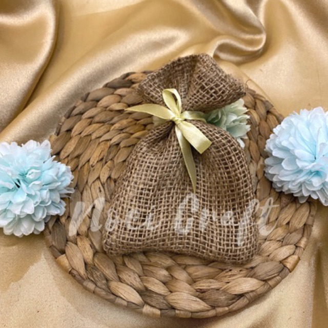 POUCH GONI NOEI CRAFT SERBAGUNA 15*7CM | SOUVENIR PERNIKAHAN LUCU | GONI KECIL | POUCH MULTIGUNA