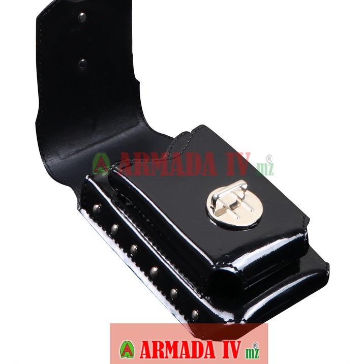 Sarung HP POLRI Polisi Double Slot Tempat HP Hitam