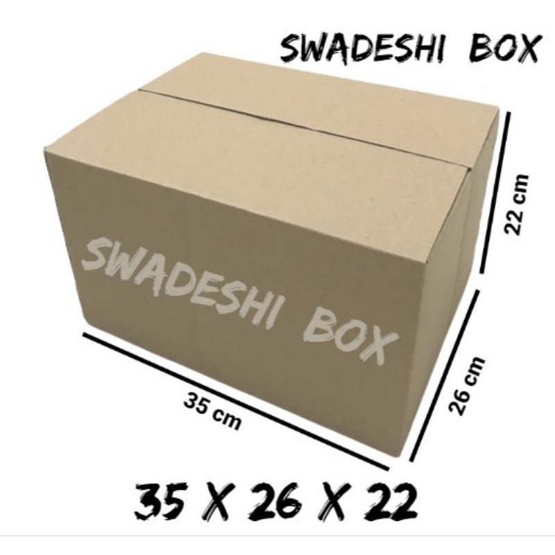 

kardus/karton/box uk. 35x26x22 cm untuk packing singlewall polos