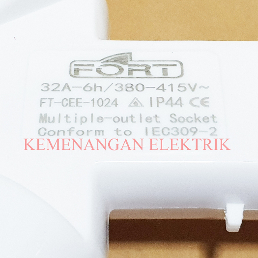 FORT STEKER T CABANG 3 / INDUSTRIAL PLUG SOCKET 4 PIN 32A / 4PIN 32 A IP44
