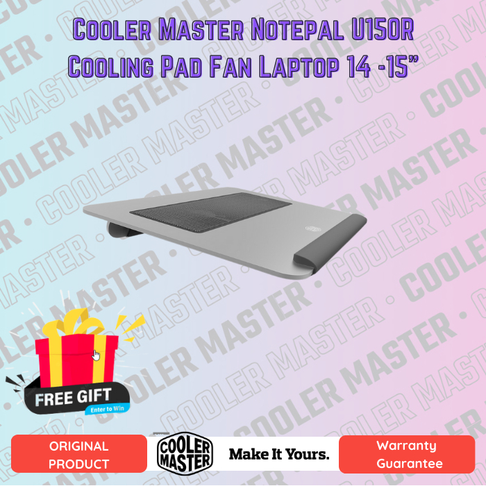 Cooler Master Notepal U150R Cooling Pad Fan Laptop 14 -15&quot;