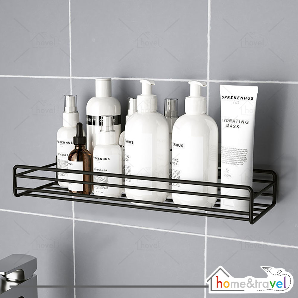 HOVELSHOP Rak Sudut Siku Kamar Mandi Tempel Dinding Triangular Organizer Rack