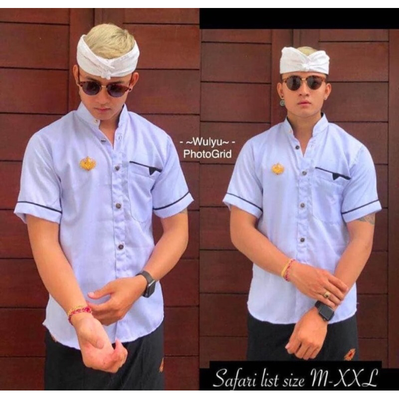 SEMI SAFARI TESSA LIST HITAM / SAFARI KATUN