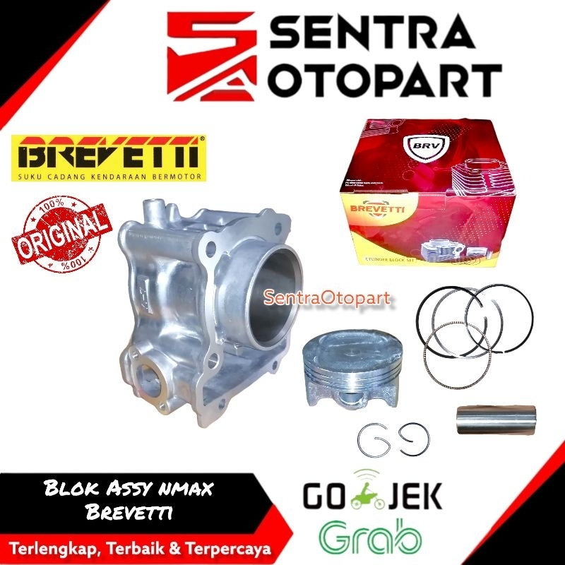 Blok seher cylinder bawah nmax aerox 155 brevetti