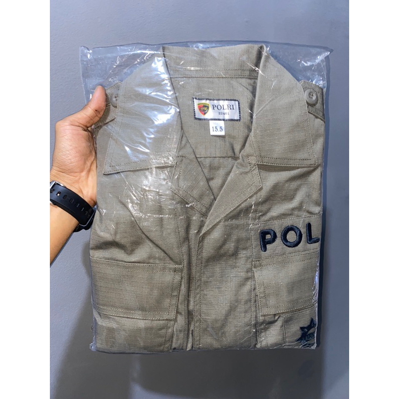 BAJU PDL HIJAU TACTICAL BRIMOB JATAH POLRI 2023