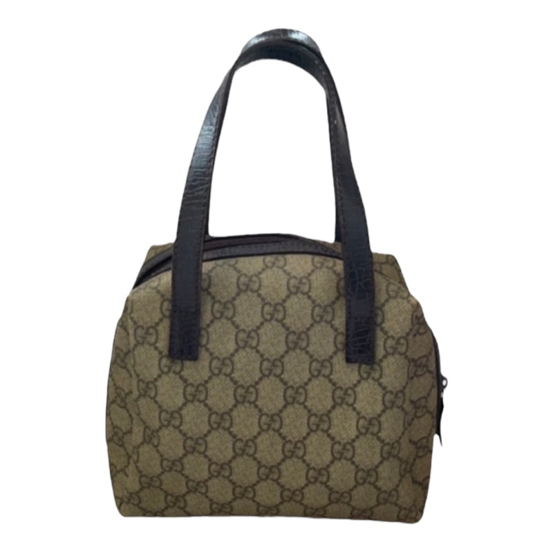 PRELOVED TAS GUCCI TOFU MONOGRAM MINI TOTE HAND BAG AUTHENTIC