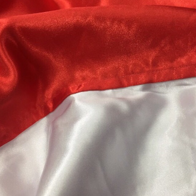 Bendera merah putih bahan satin 100x150 cm