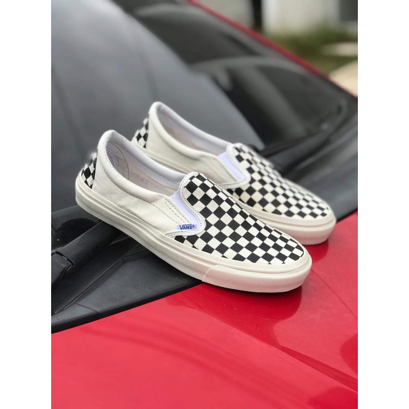 Sepatu Vans Slip On Checkerboard Og Made In China Import 36 - 43