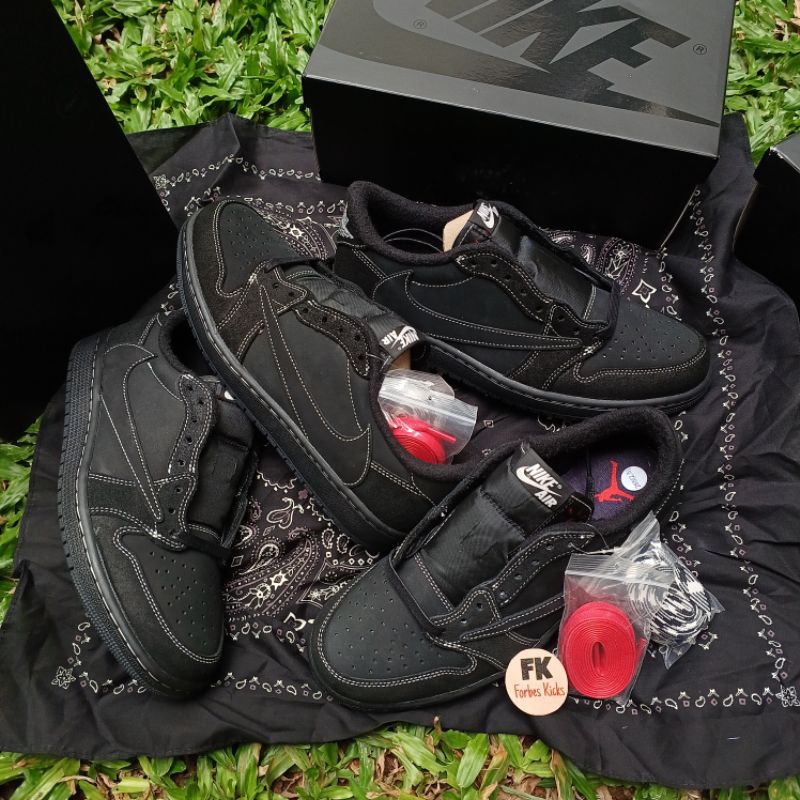 Air Jordan 1 Retro Low OG SP Travis Scott Black Phantom || all triple