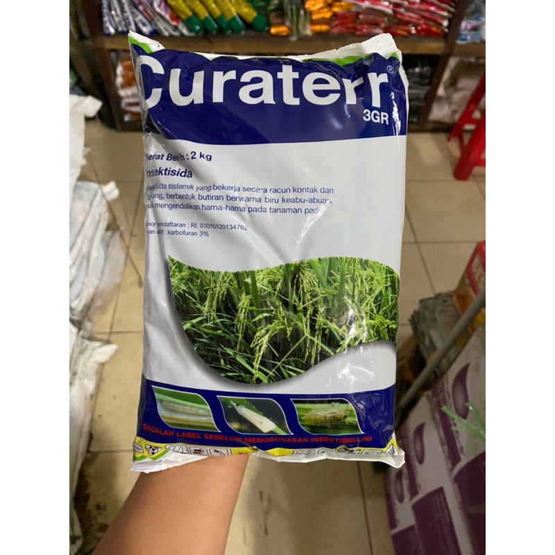 Insektisida curater 3GR isi 2kg karbofuran 3%