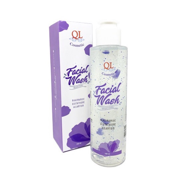 QL Cosmetic Facial Wash Brightening | Acne 150ml Sabun Cuci Muka Facial Foam