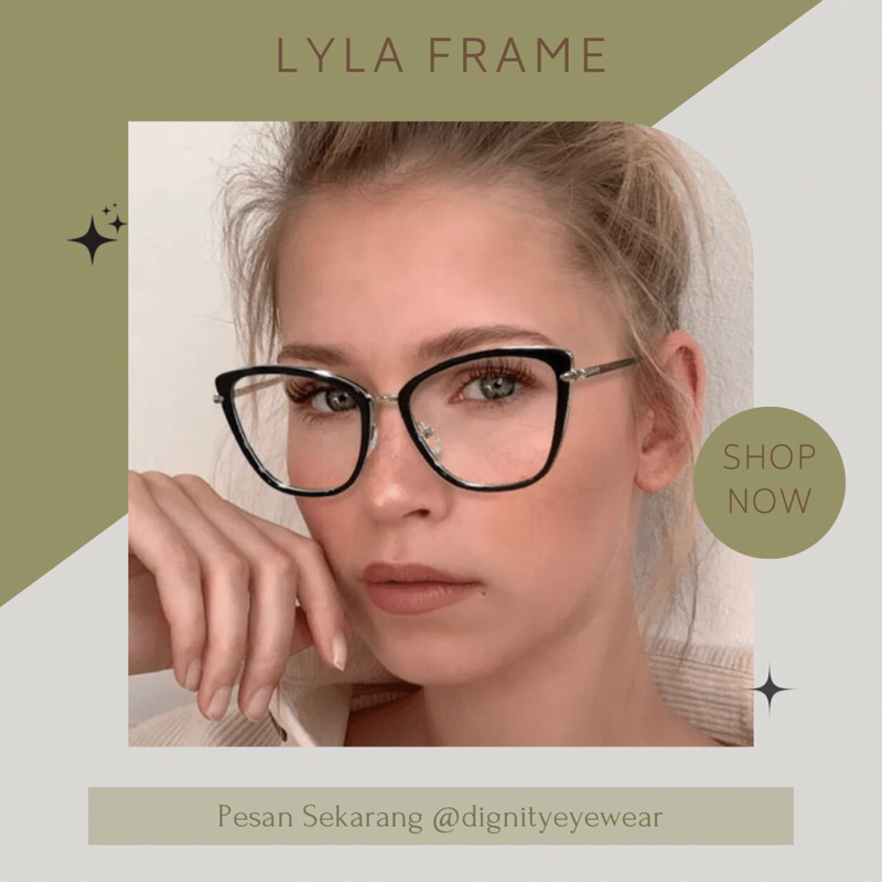 (LYLA) KACAMATA WANITA KACAMATA KOREA KACAMATA MURAH 95290