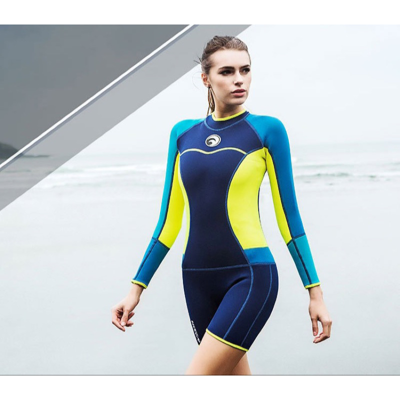 M087 Wetsuit Hisea Wanita 1.5mm Neoprene