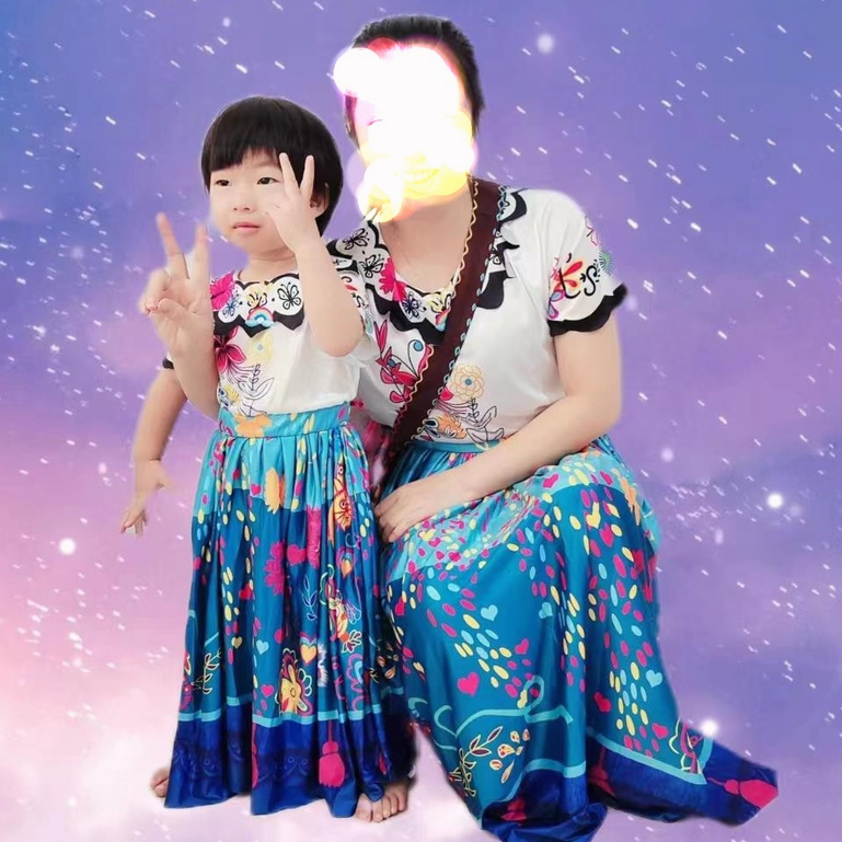 Encanto Cosplay Adult Isabella Mirabel Madrigal Costume Dolores Pepa Princess Dress Girl Women Kids Halloween Party Dress Up