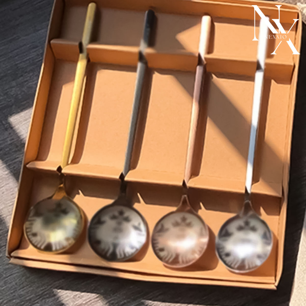 NEXXIO Sendok Makan KOREA / Set Alat Makan Korea Stainless / Stainless Steel Set