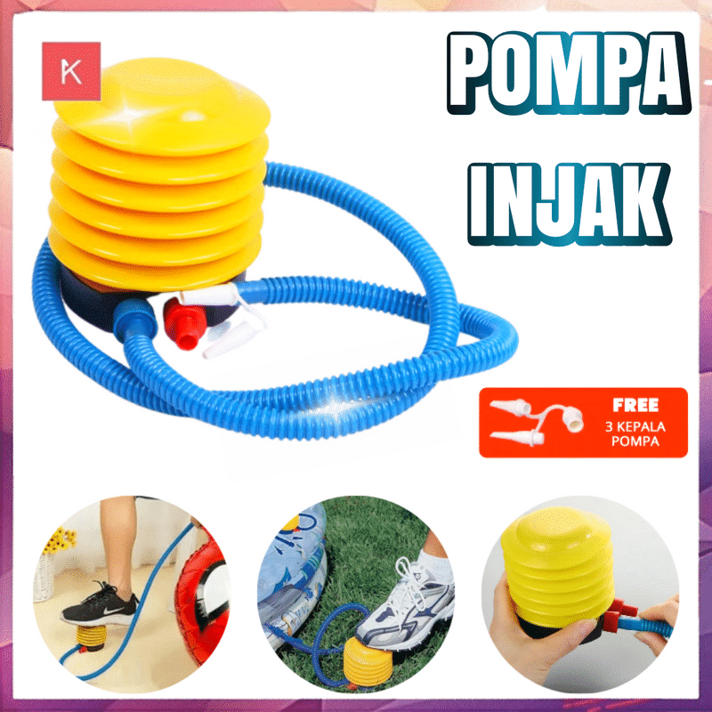 ANG POMPA SELANG FLEXIBLE INJAK KAKI PUMP 01 / POMPA ANGIN INJAK KAKI MANUAL