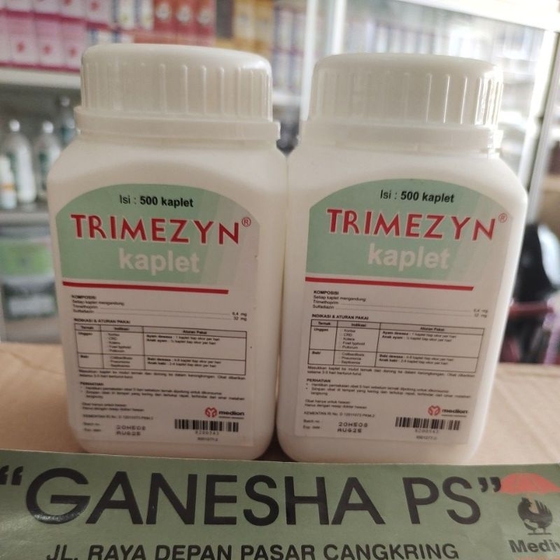 Trimezyn 500 Kaplet Antibiotik Untuk Ayam Dan Babi