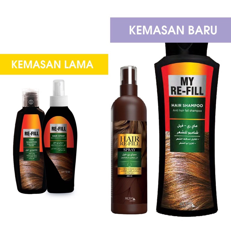 RE-FILL MY WAY SHAMPOO ANTI RONTOK REFILL MY WAY SHAMPO RAMBUT RONTOK