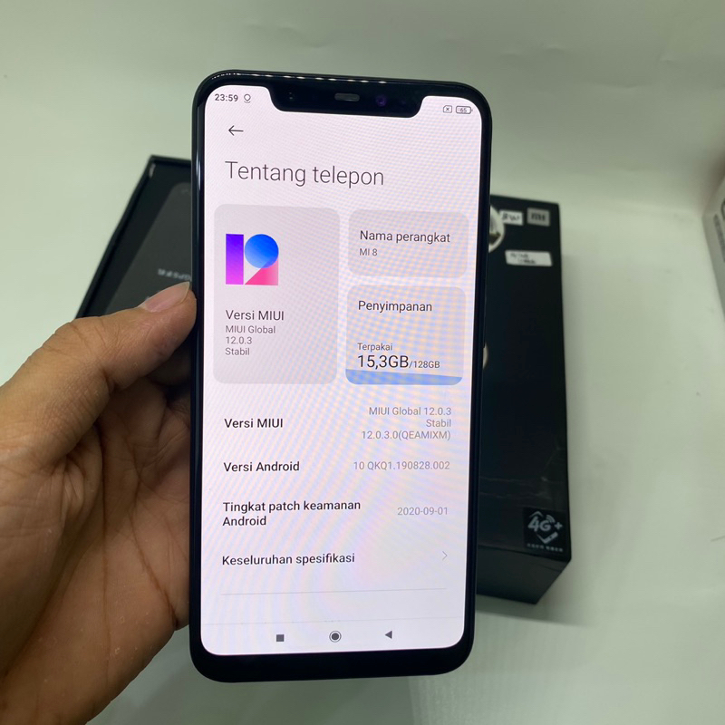 Xiaomi Mi 8 Mulus 6/128gb