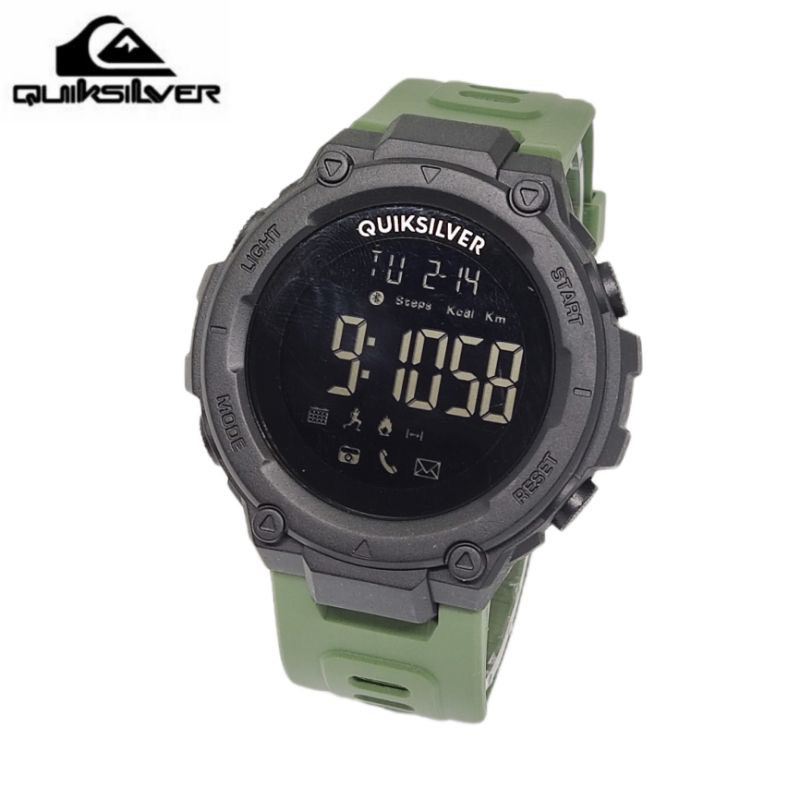 JAM TANGAN PRIA KEREN TERBARU 2021 ANTI AIR QUIKSILVER DRONE DIGITAL RUBBER QS-DRONE-QS 37 Hijau