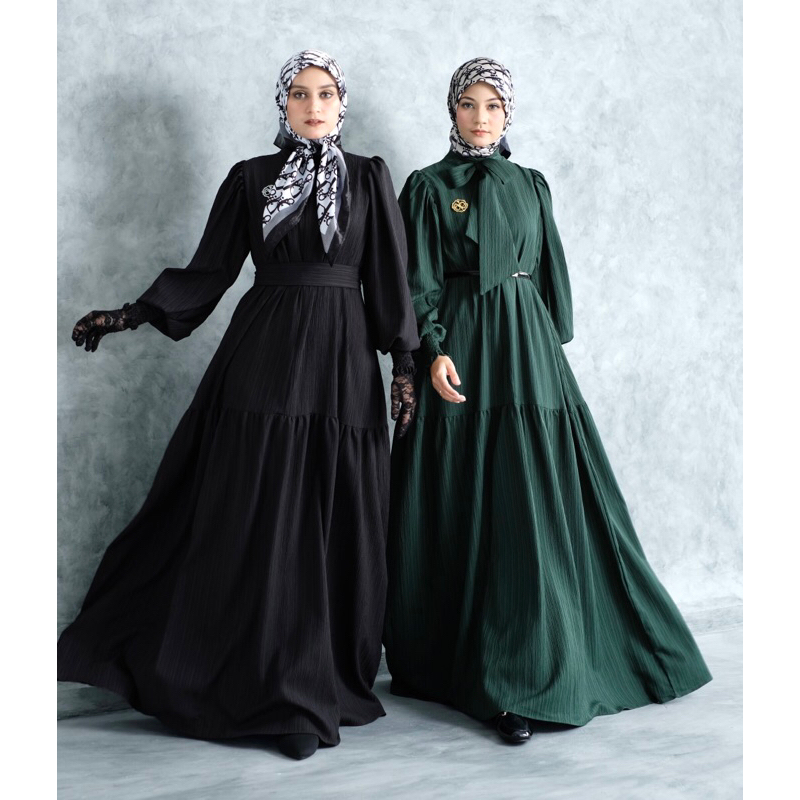 Ounadoutfit Mariyam Dress premium | dress wanita premium | dress muslimah | dress polos wanita | dress busui