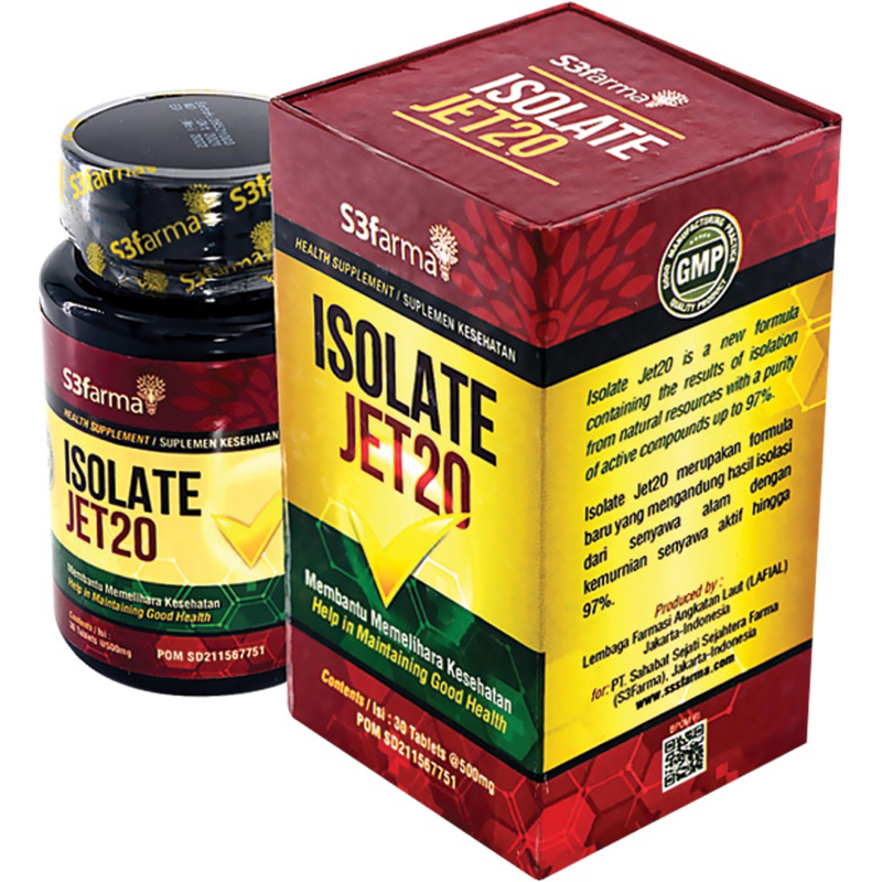 S3Farma Isolate Jet20 Herbal Vitamin Tubuh