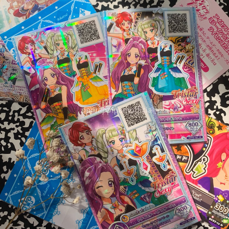 Kartu Aikatsu On Parade Rare Unit Tristar