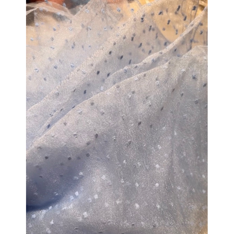 tile polkadot/tile dot biru muda