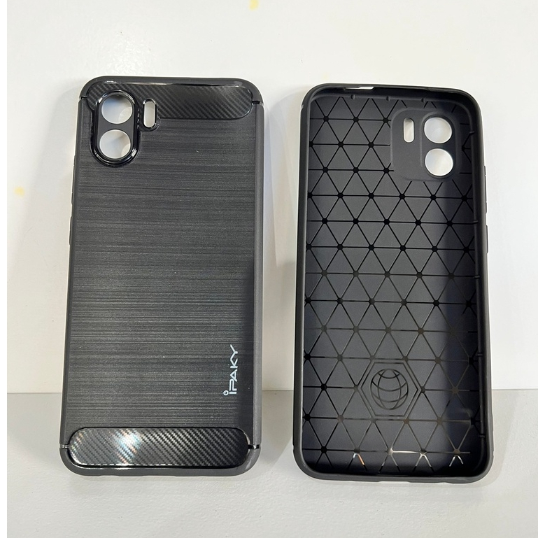 TEBAL!!! Softcase iPACKY CARBON Samsung A04 A04s A04e A03 A03s A03Core A02 A02s A01 A01 Core M02 M02s Soft Case IPAKY KARBON Black Gelap Tebal 2.0 MM /Shockproof Fiber Silicone Silicon Silikon-Silikone Matte HITAM 4G 5G E S Core