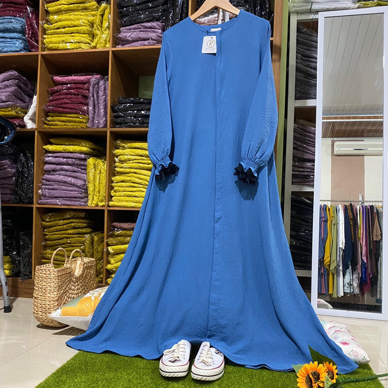 Ghaida Abaya crincle premium