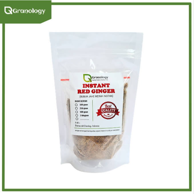 Bubuk Minuman Jahe Merah Instant / Instant Red Ginger Powder (250 gram) by Granology