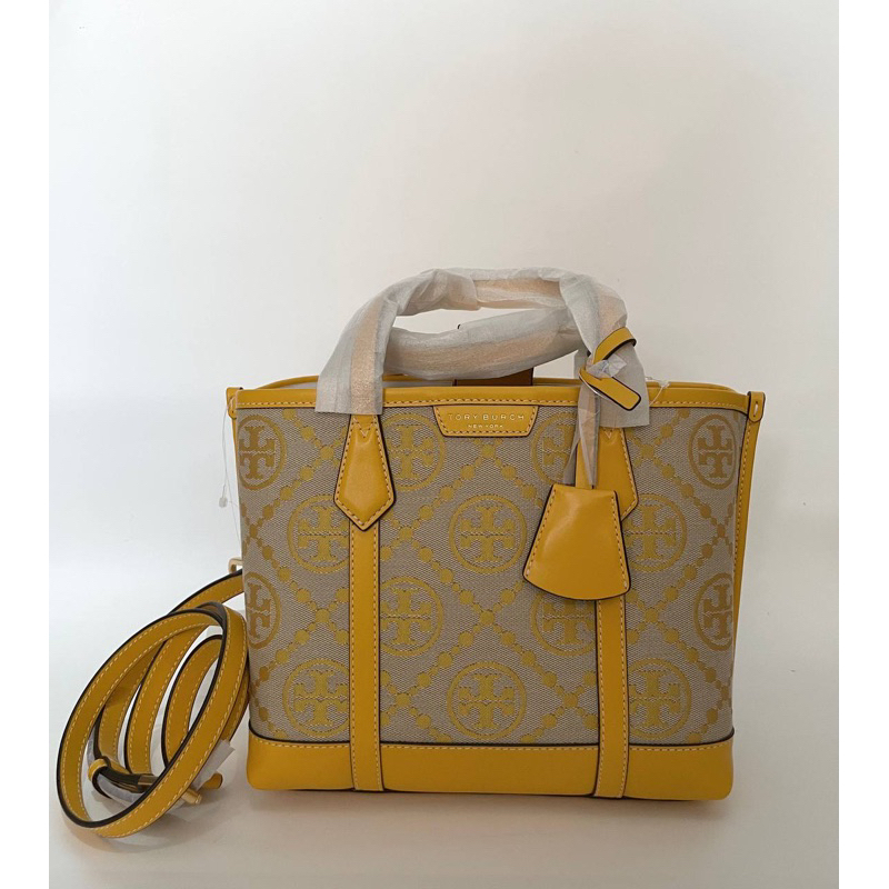 TB Perry Monogram Jacquard Small Triple Compartment