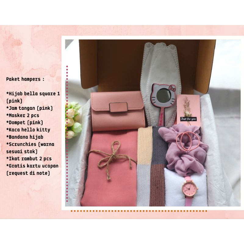 

KADO ULANG TAHUN CEWEK / GIFT BOX WISUDA / KADO ANNIVERSARY / HAMPERS HIJAB / KADO VALENTINE / KADO ULANG TAHUN PACAR / KADO JAM TANGAN / KADO TAS / HADIAH GRADUATION / HADIAH BIRTHDAY / HADIAH PERNIKAHAN WEDDING / HADIAH BUAT ISTRI