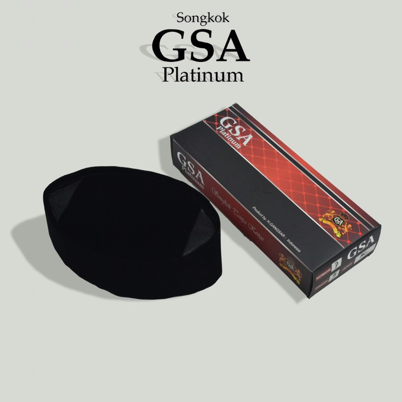 Peci Songkok Kopiah Nasional GSA Platinum Hitam Polos Beludru harga terjangkau kualitas bagus
