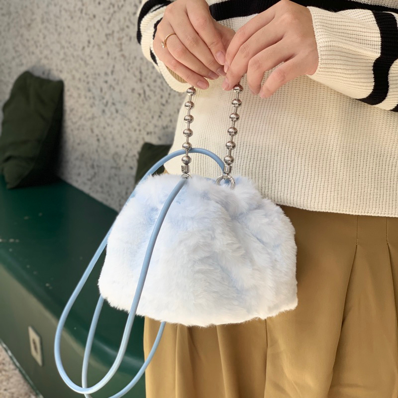 CK MINI BUCKET FURRY