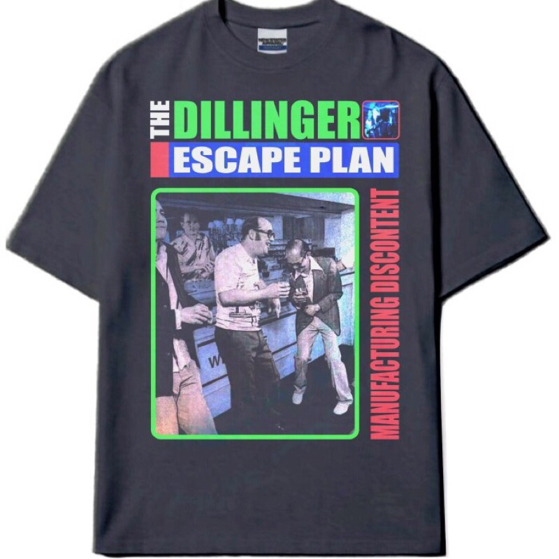 TSHIRT MUSIC KAOS BAND DILLINGER ESCAPE PLAN - MANUFACTURING DISCONTENT