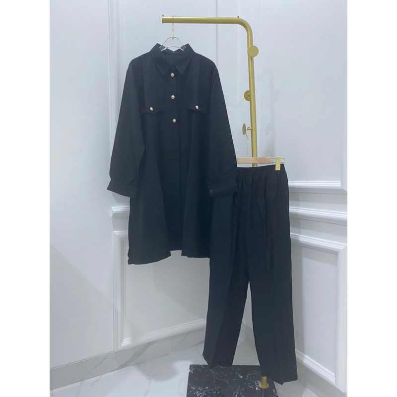 SET LINEN ONESET LINEN SETCEL MURAH JUMBO VIRAL TANGAN SERUT HITS ABG HELWA